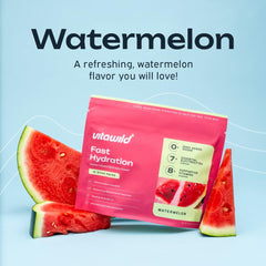 VitaWild Watermelon stick poured into glass for quick hydration.