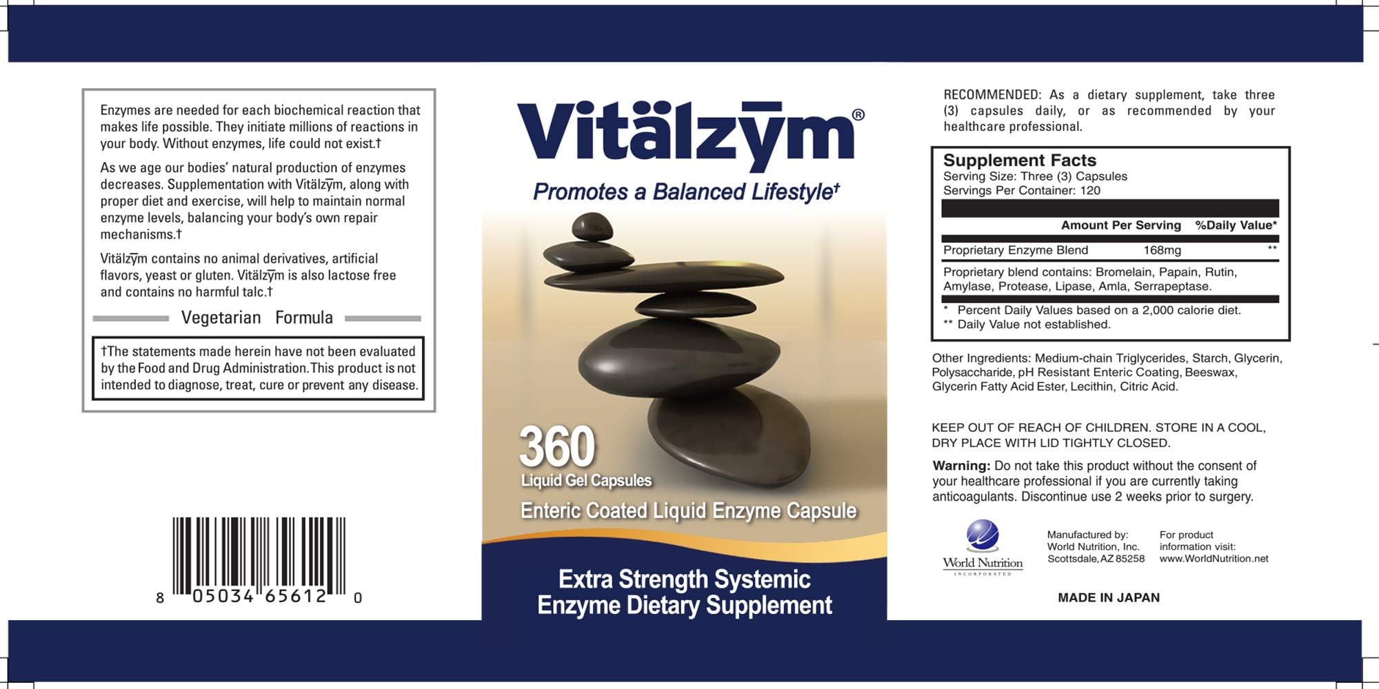 Close-up of VITÄLZYM soft gels highlighting easy-to-swallow design.
