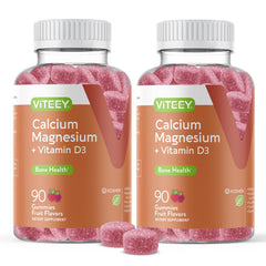 VITEEY Calcium Gummies bottle front promoting bone health and daily wellness.