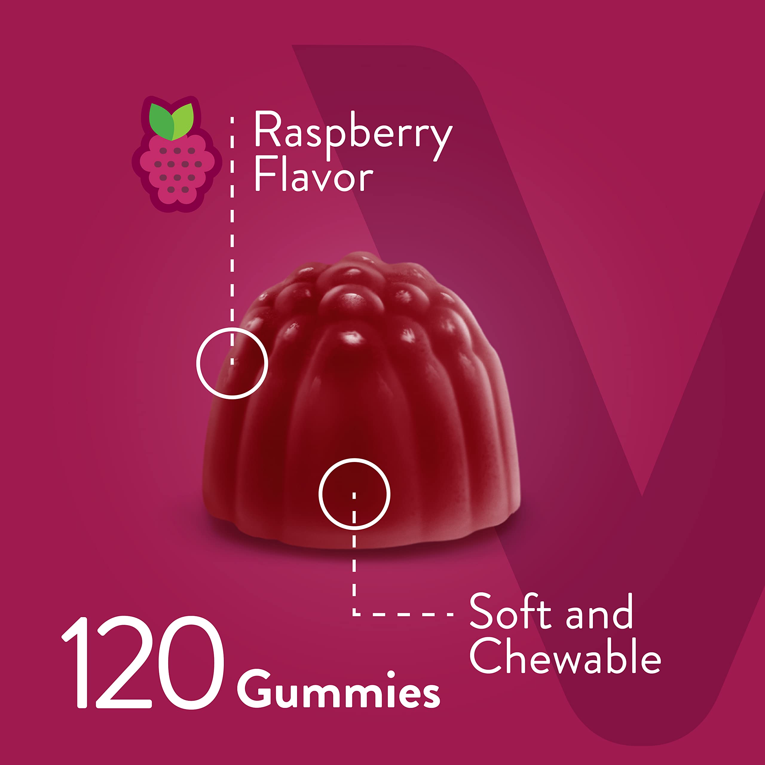 Close-up of Viteey gummies' chewy texture for daily wellness.