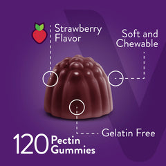 Viteey Moringa Gummies strawberry flavor close-up for tasty daily use