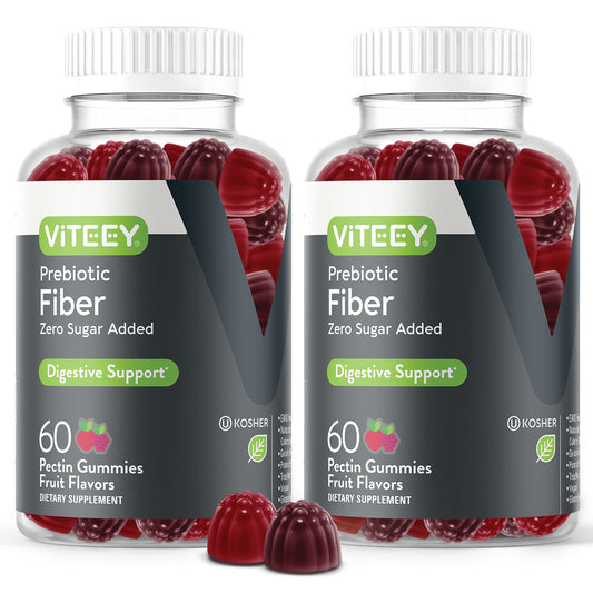 VITEEY prebiotic fiber gummies bottle front for daily fiber support