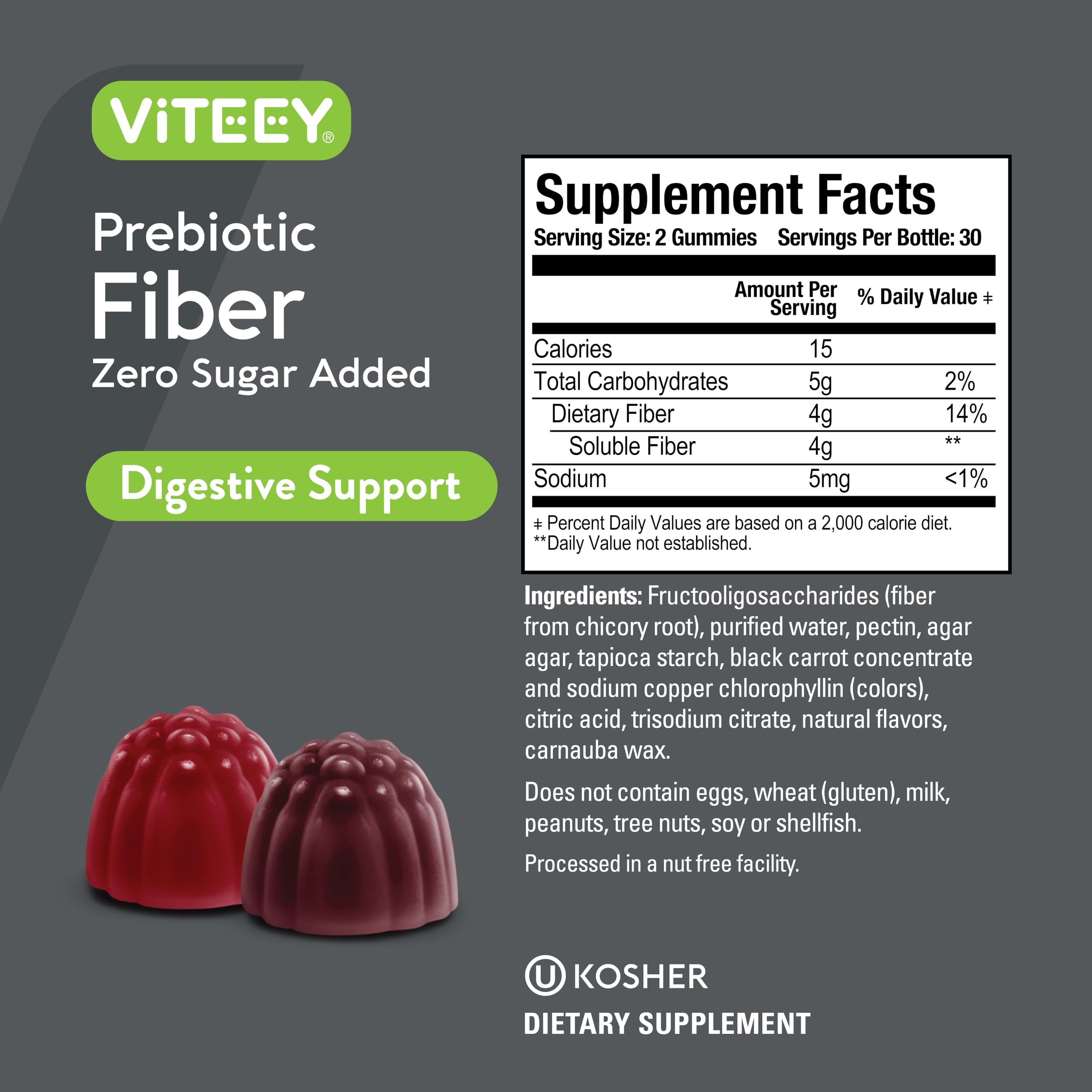 VITEEY gummies bottle on kitchen counter for convenient routine
