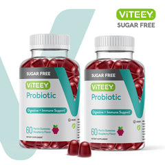 Viteey Probiotic Gummies daily-use scene for on-the-go digestion.