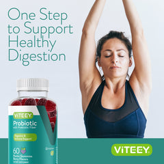 Viteey Probiotic Gummies packaging ready for on-the-go use.
