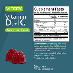 Viteey D3 K2 bottle on kitchen counter ready for daily dose