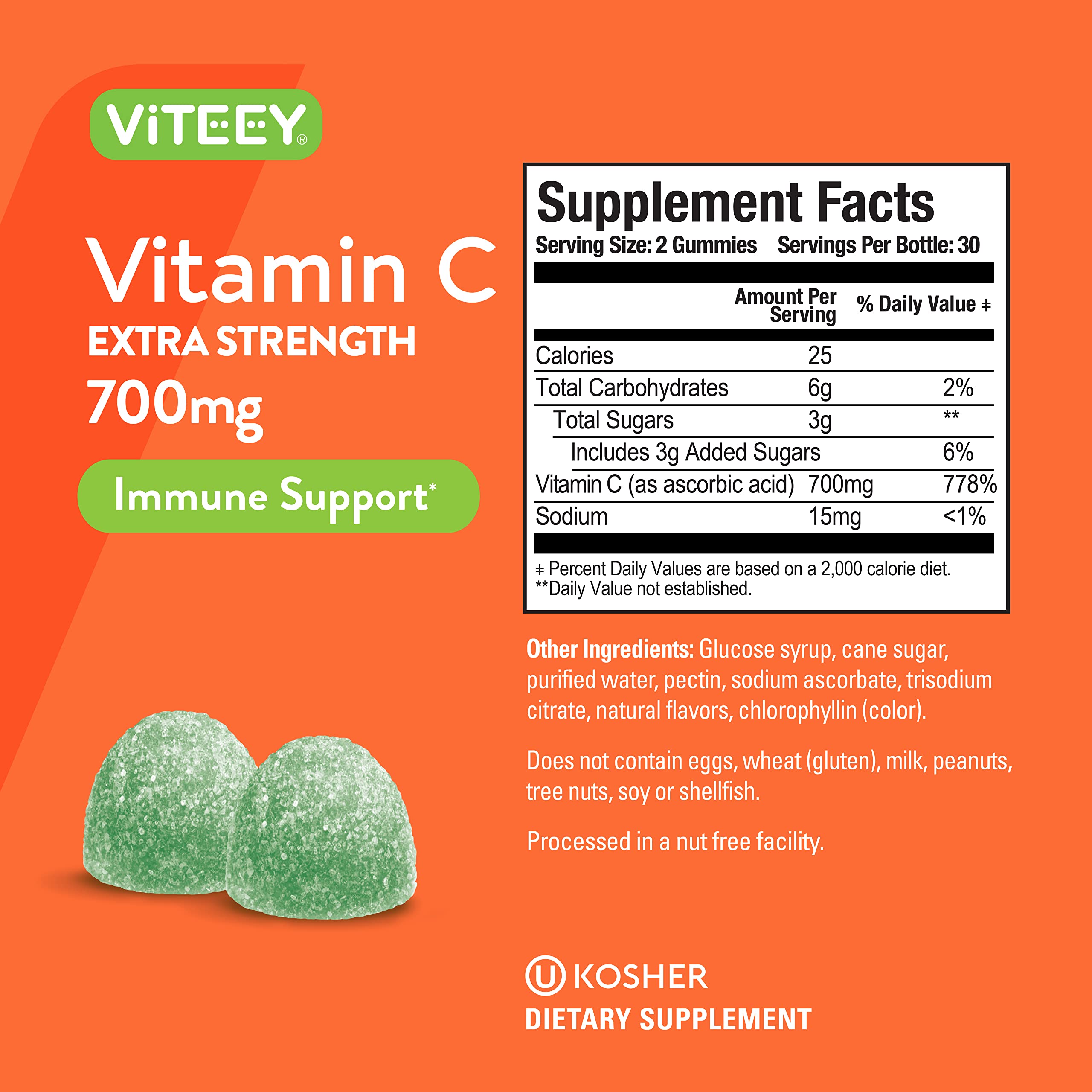 Viteey vegan, non-GMO, gelatin-free gummies for a clean supplement routine.
