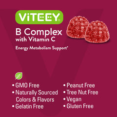 Viteey Vitamin B Complex Gummies immunity support lifestyle scene.