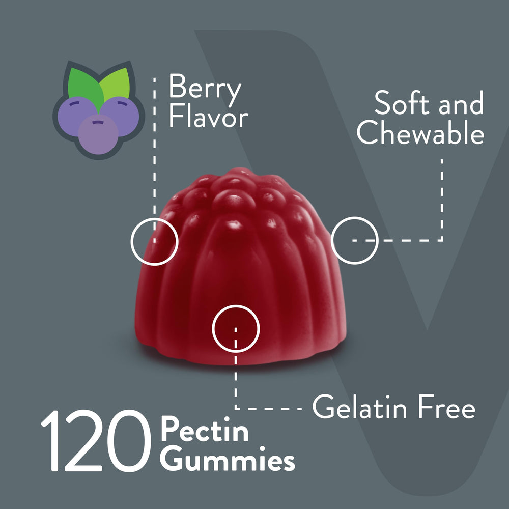 Viteey Vitamin B6 Gummies berry flavor on spoon ready to energize your routine.