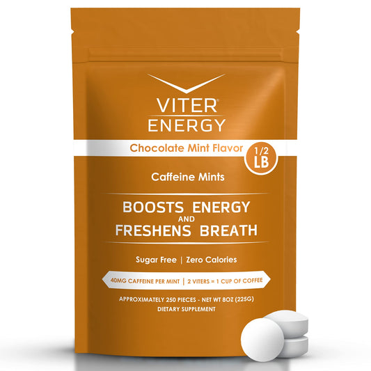 Viter Energy mints with 40mg caffeine for quick focus.