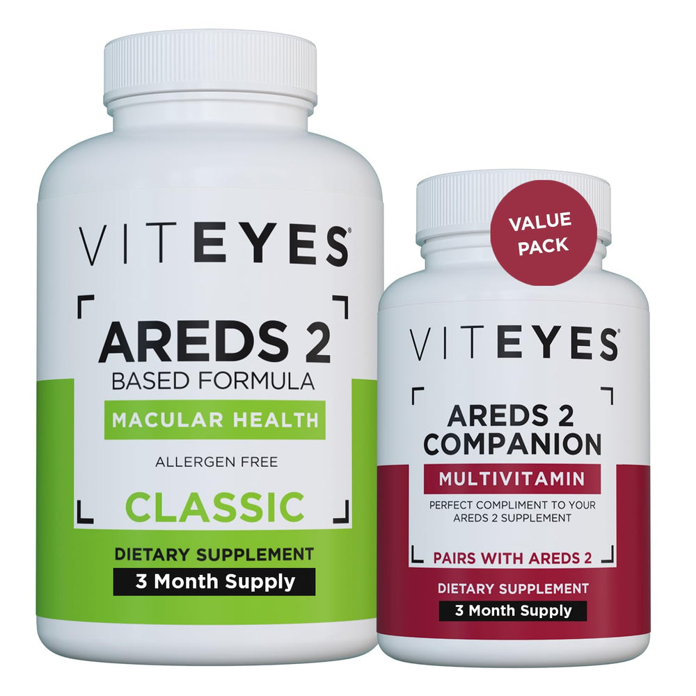Viteyes AREDS2 capsules bottle for a simple daily eye vitamin routine.