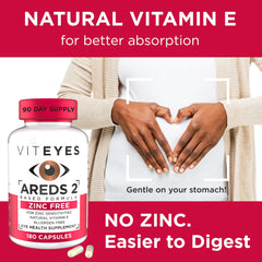 Viteyes AREDS-2 pill dish showing convenient daily intake.