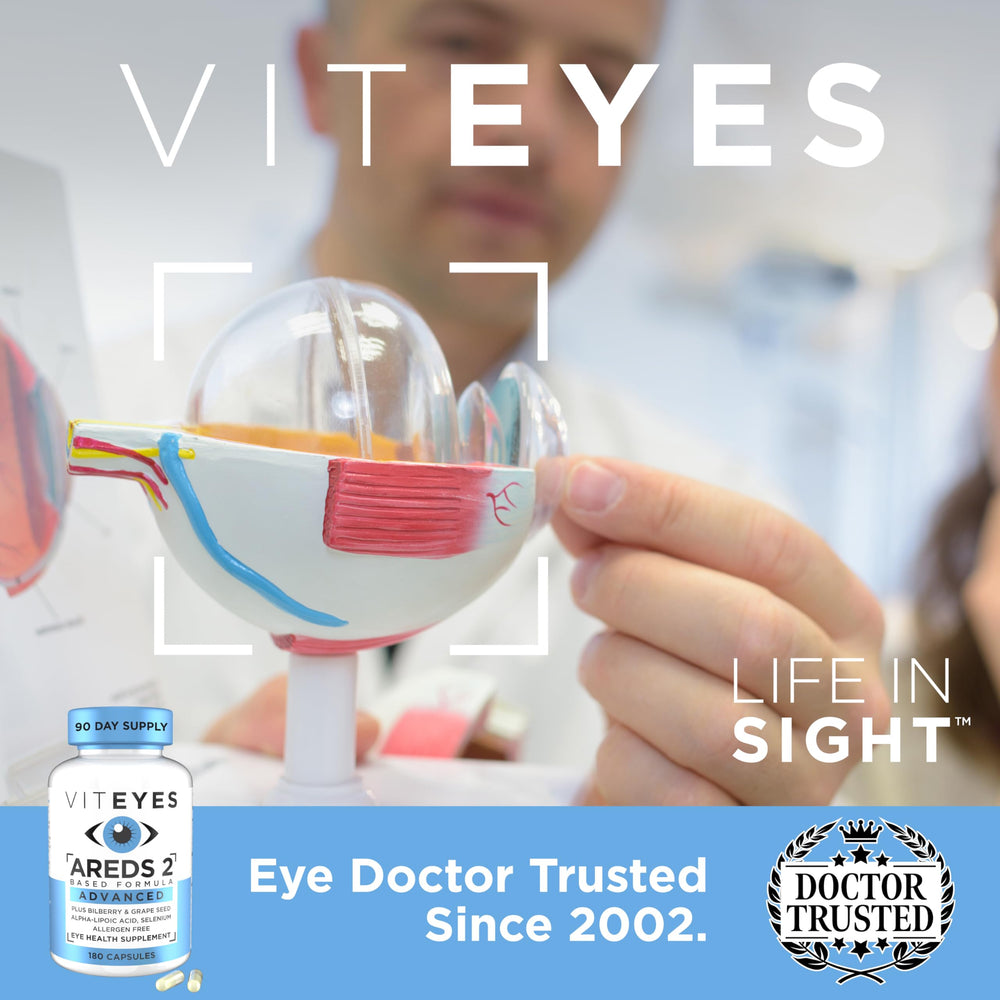 Viteyes AREDS2 ingredients list image showing bilberry and grape seed content
