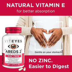 Two capsules shown beside a glass of water for daily dose.