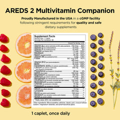 Healthcare professional recommendation graphic signaling physician-endorsed eye vitamins.