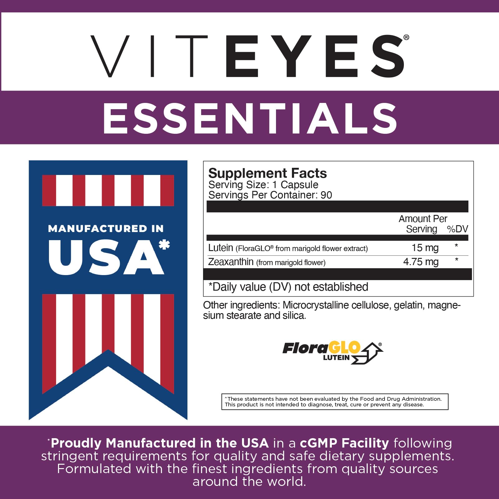 Daily-dose Viteyes Essentials capsules for routine use