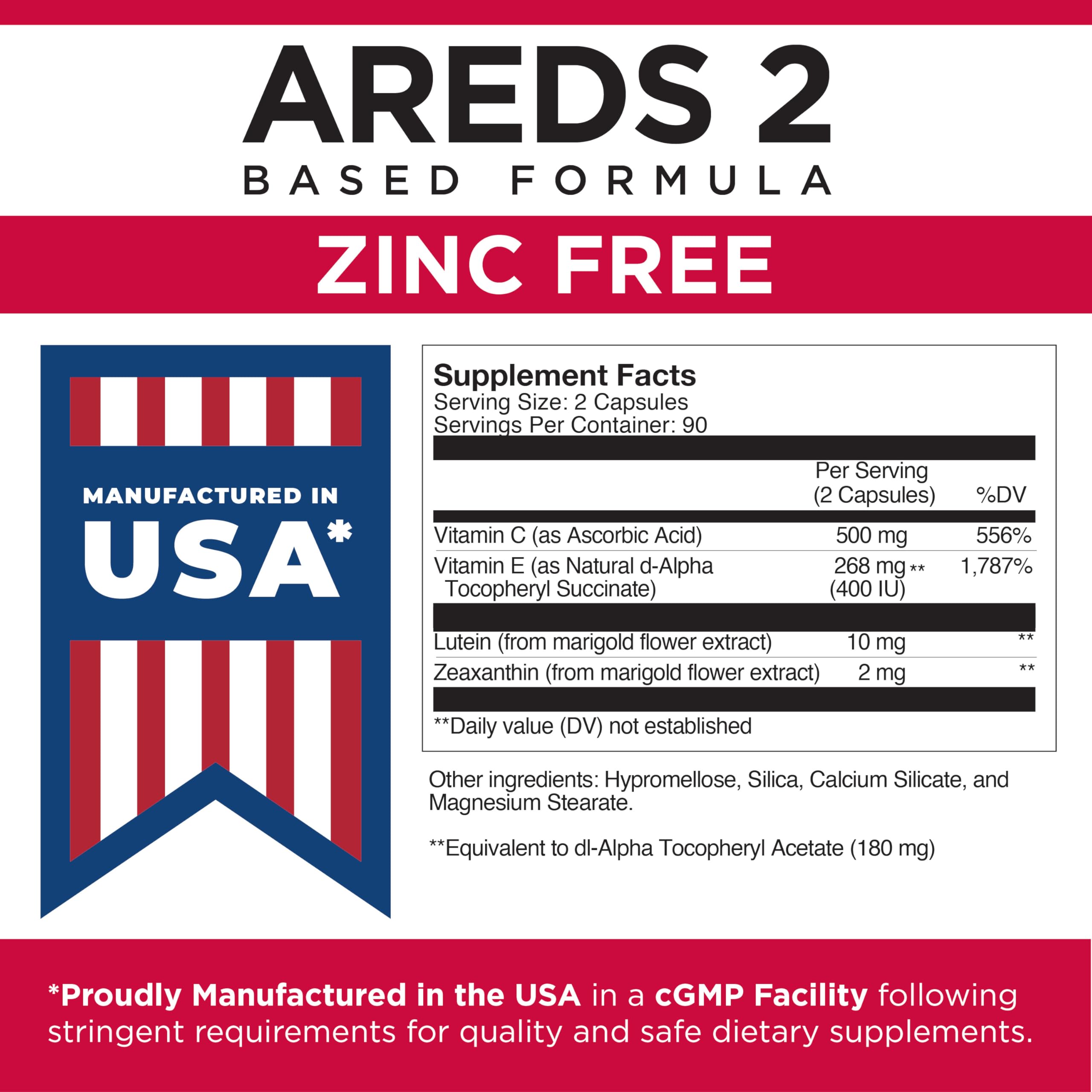 Viteyes made-in-usa label indicating quality manufacturing.