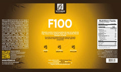 Vithani F100 serving in glass promotes gut balance