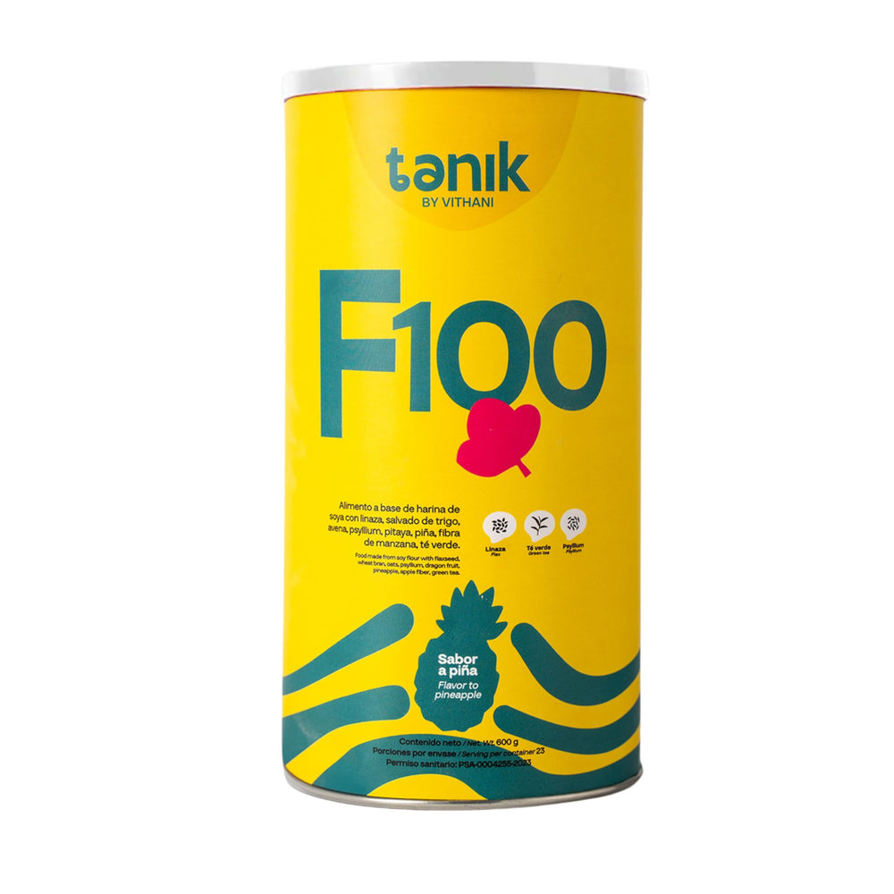 Vithani F100 psyllium husk powder bottle for daily digestive support