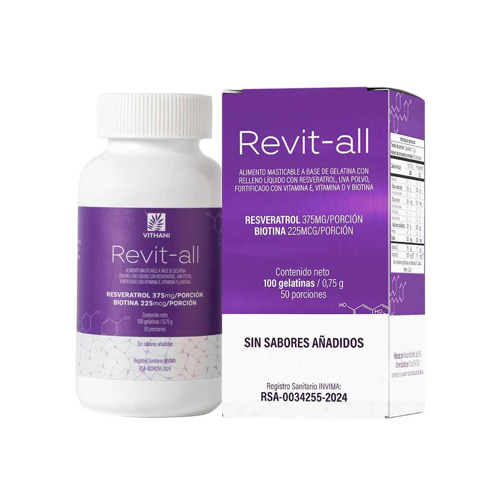 Vithani Revit-All bottle front for daily wellness support.
