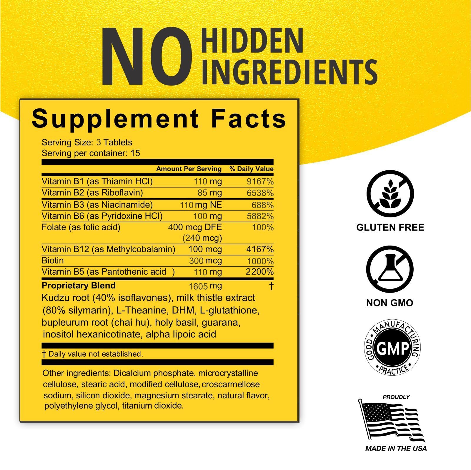 VITINITY anti-drink support packaging front emphasizes natural botanicals.