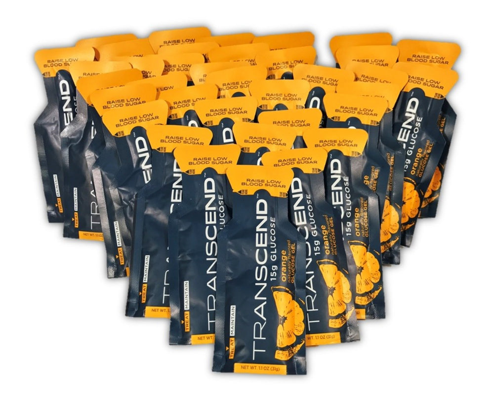 Vitonus orange glucose gels packaging showing compact travel-friendly design