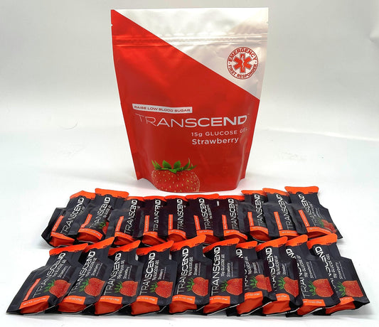 Vitonus strawberry glucose gels packaging shows a 20-pack, convenient energy on the go.