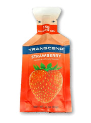 Vitonus Transcend strawberry gels, 30 individual packets for easy access.