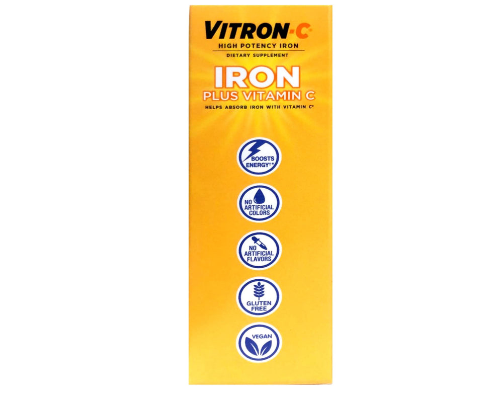 Vitron-C gentle-on-stomach icon indicating fewer digestive issues