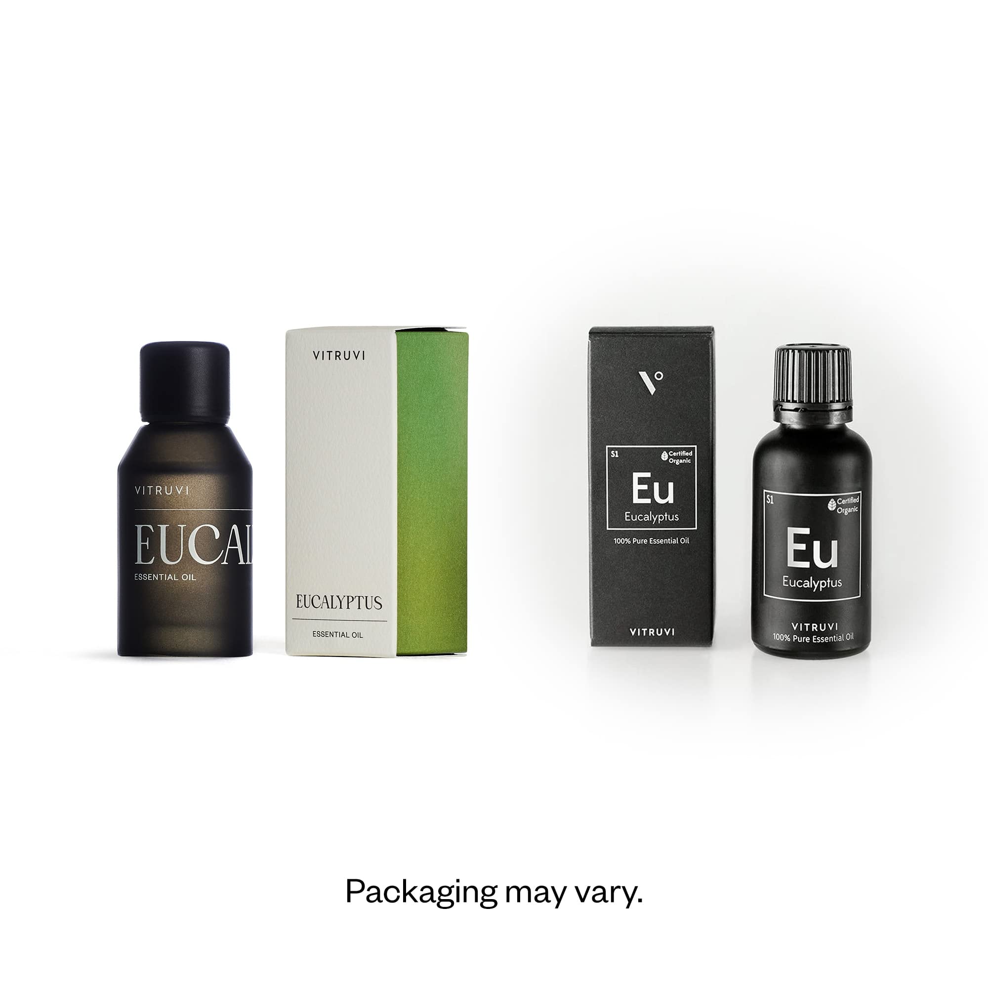 Vitruvi Eucalyptus oil—dropper closeup for precise dosing.