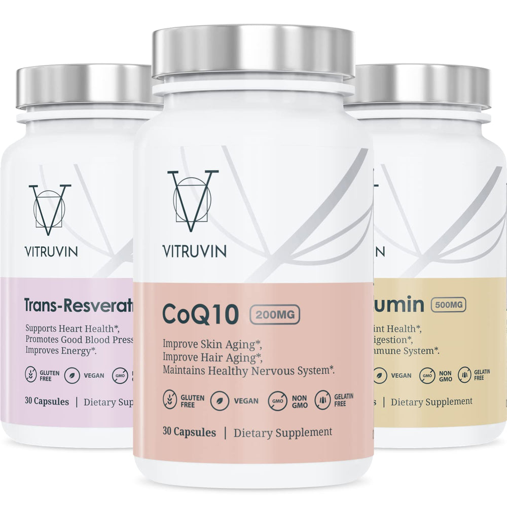 Vitruvin Beauty + Comfort Pack bottle front showing vegan formulation for skin and joints.