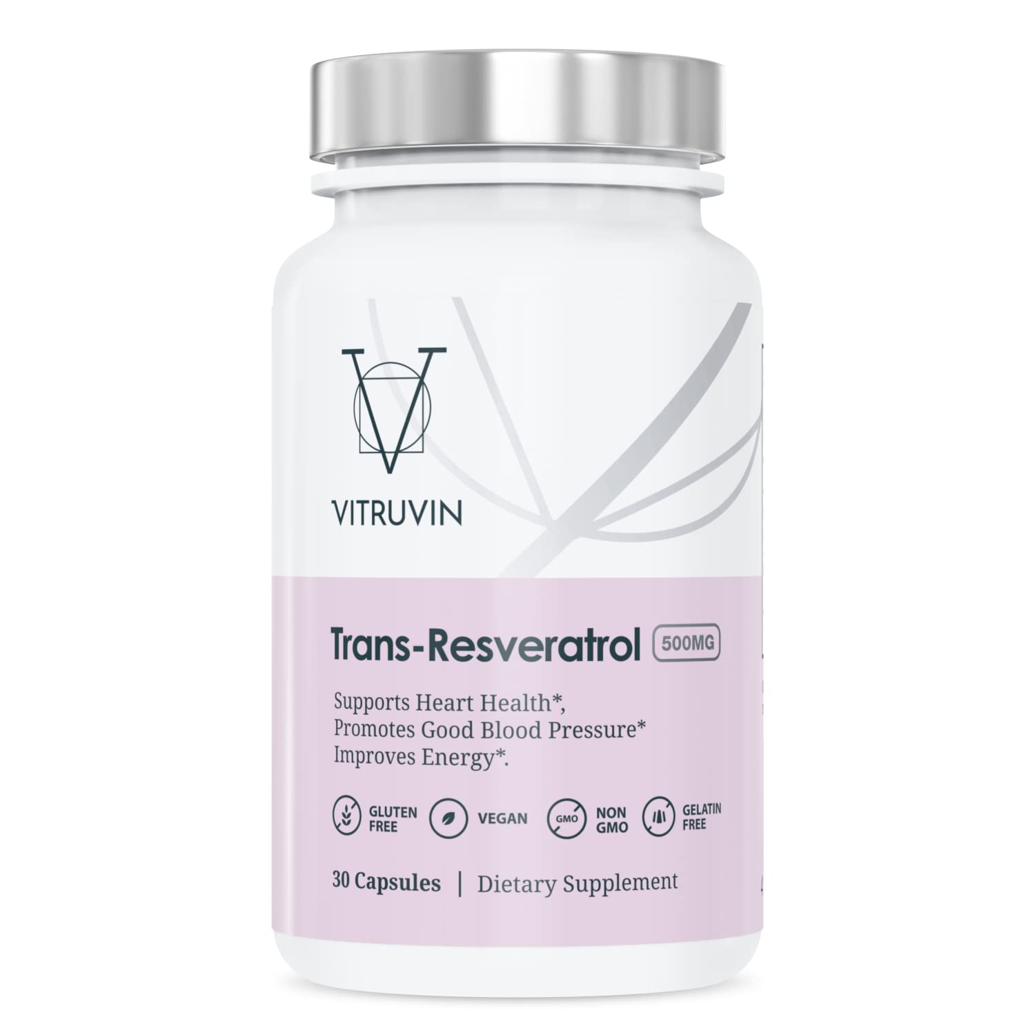 Vitruvin Beauty + Comfort Pack ingredients panel highlights COQ10, resveratrol, and curcumin.