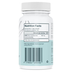 VITRUVIN NMN 500mg capsule close-up highlights easy-to-swallow capsules for daily use.