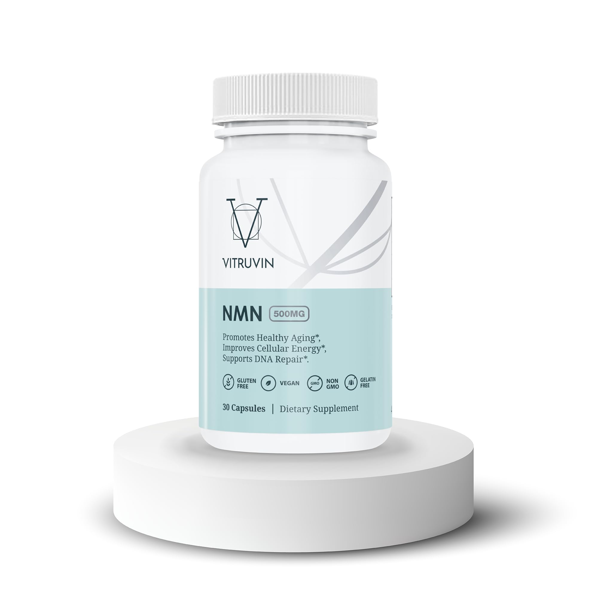 VITRUVIN NMN 500mg daily-use scene shows easy integration into routines.