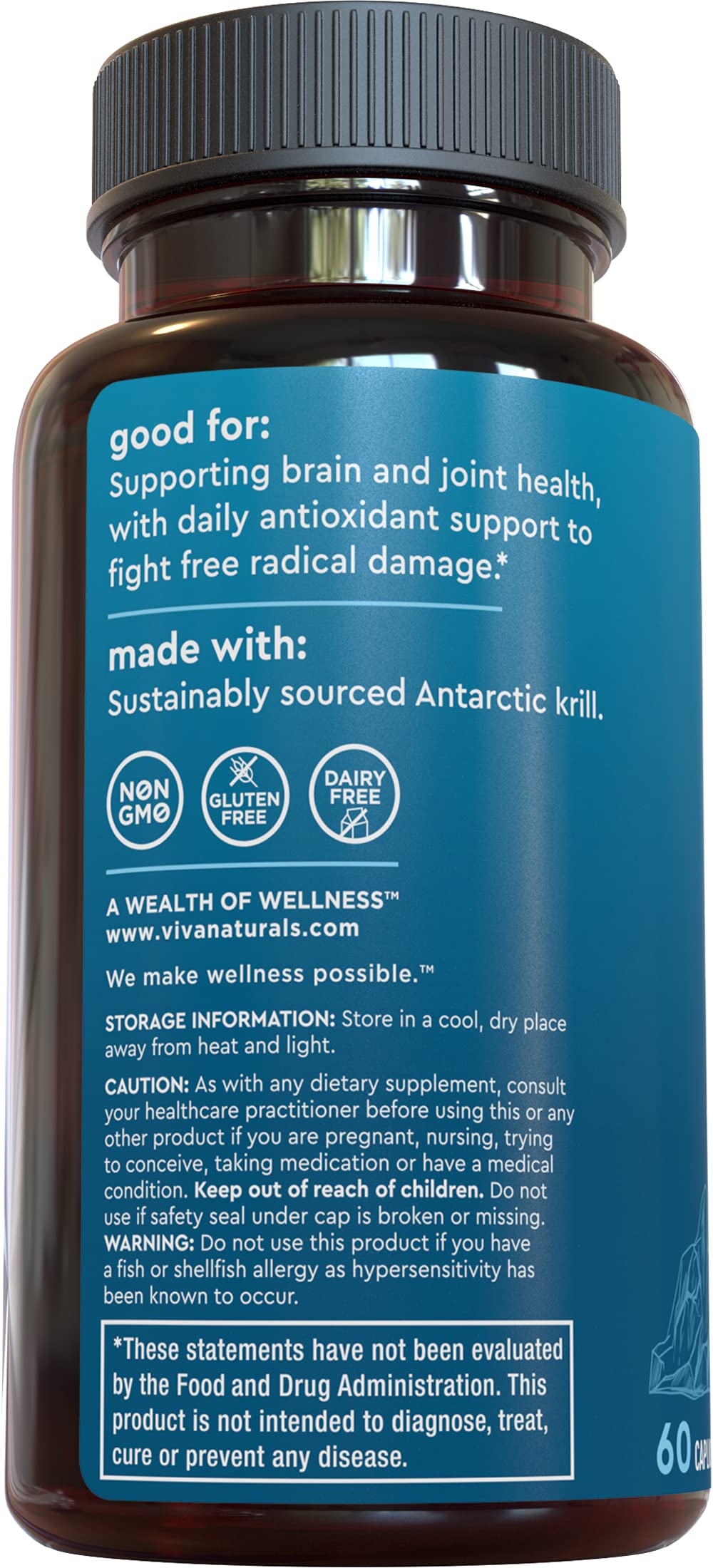 Viva Naturals omega-3 EPA DHA label highlighting high content