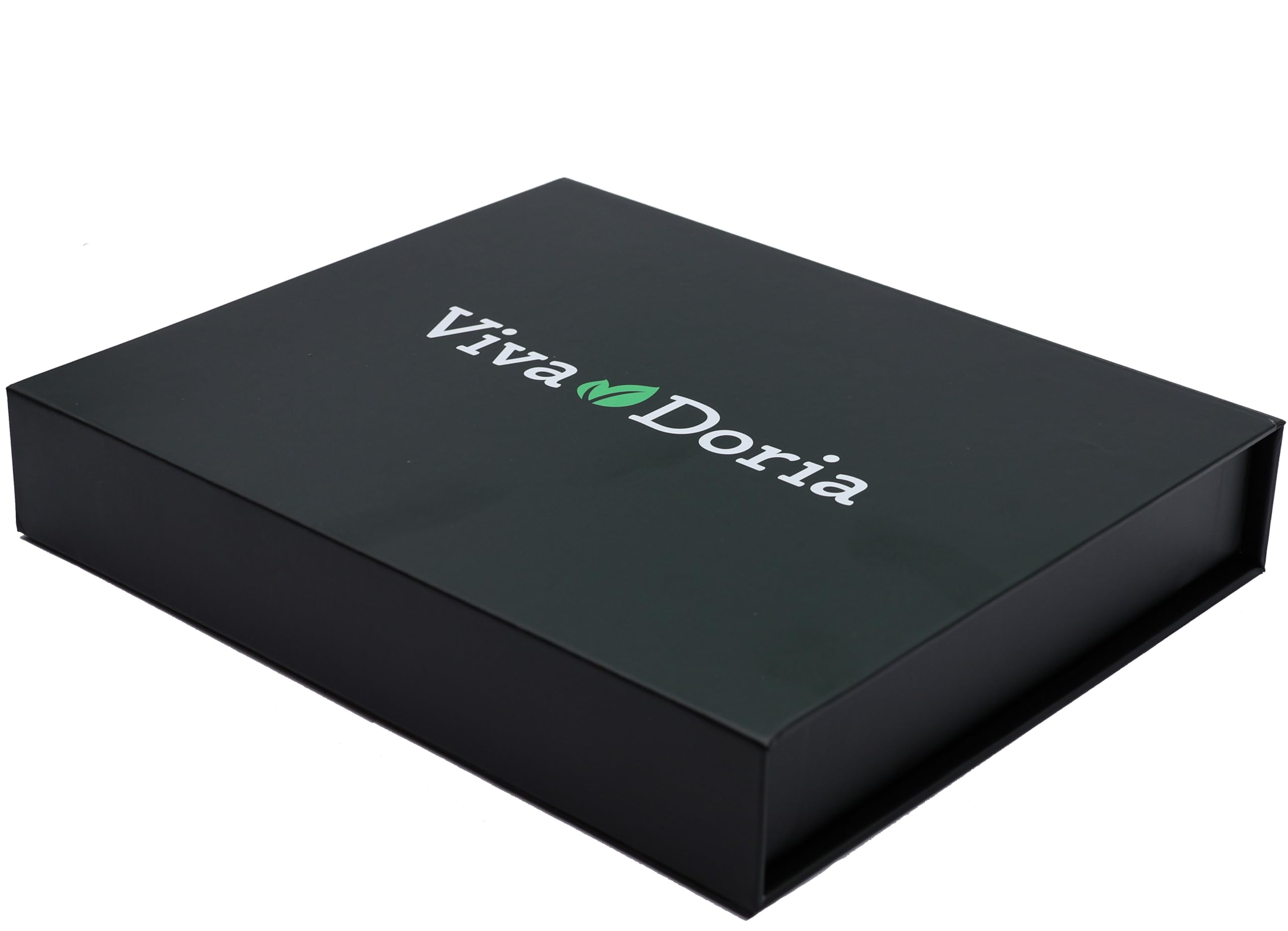 Viva Doria gift box with amber bottles showcases safe storage and thoughtful gifting