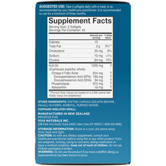 Viva Naturals astaxanthin-rich krill oil capsule close-up