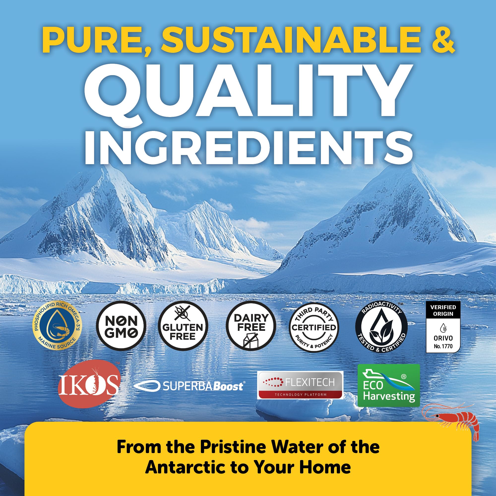 Viva Naturals Antarctic Krill Oil bottle being poured for serving size