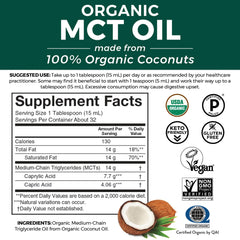 Viva Naturals MCT Oil origin label shows organic coconuts from Philippines