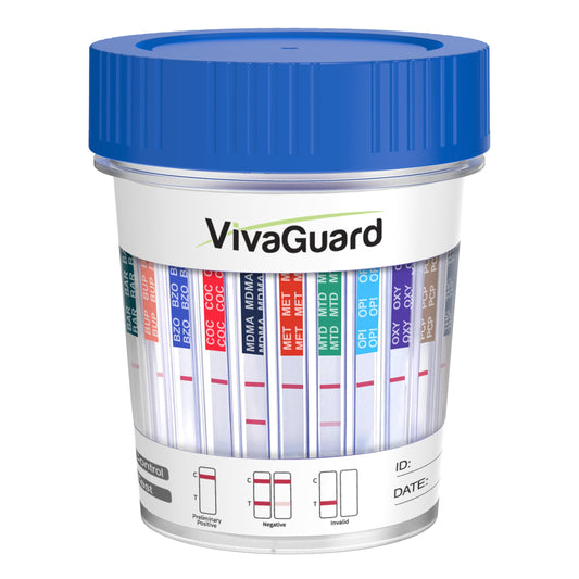 VivaGuard 15-panel test cup for at-home drug screening with quick results