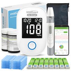 VivaGuard Ino smart glucose meter display with clear readings for easy monitoring.