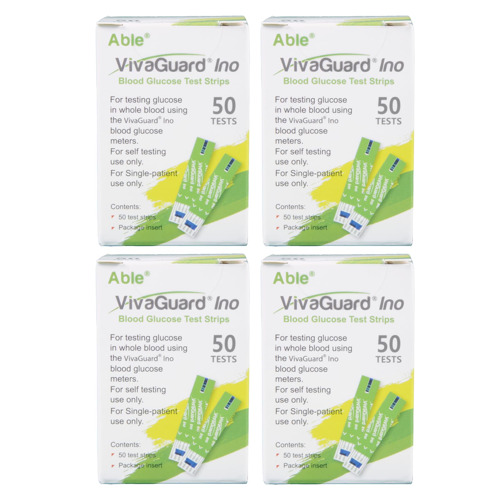 VivaGuard Ino test strips pack for reliable home glucose monitoring