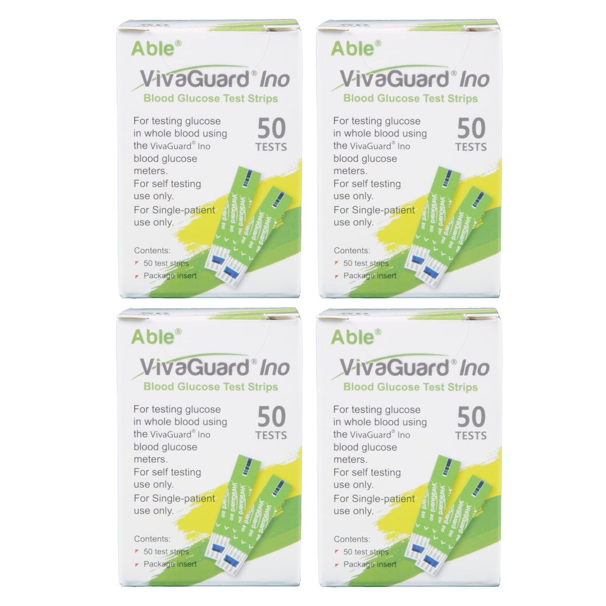 VivaGuard Ino test strips pack for reliable home glucose monitoring