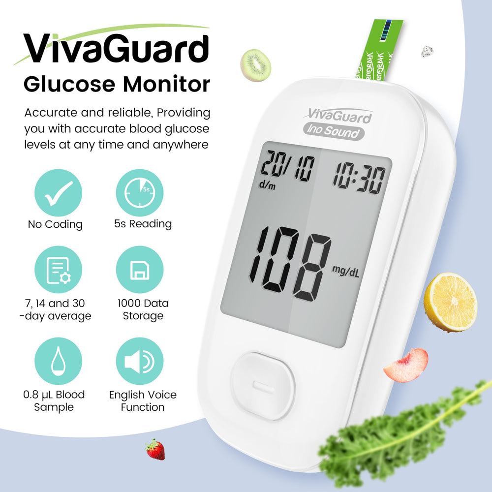 VivaGuard test strips pack of 100 for extended home monitoring