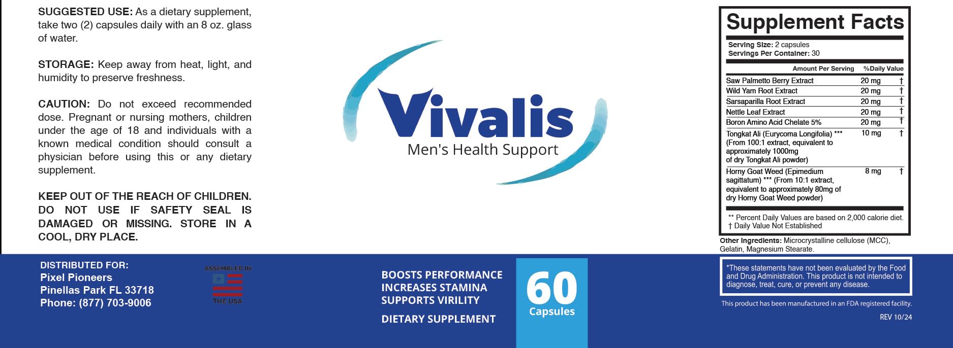 VIVALIS 3-pack on shelf implies simple, on-the-go wellness support.