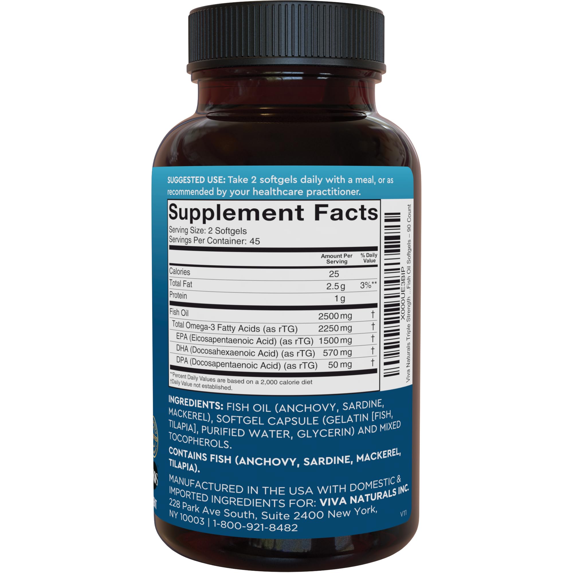 Viva Naturals sealed bottle packaging conveys freshness and trust.