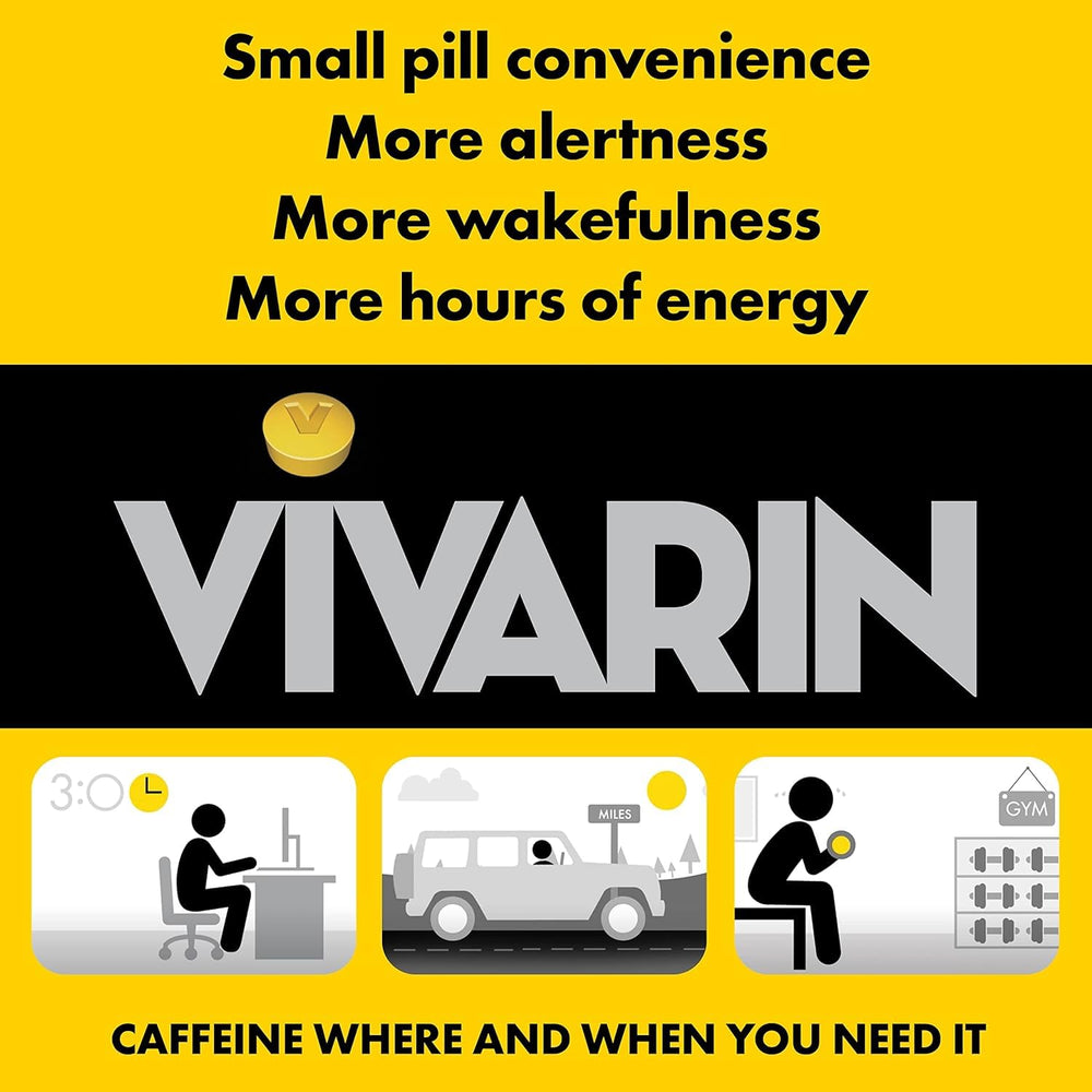 Vivarin alertness aid six-pack multi-pack for portable energy across days
