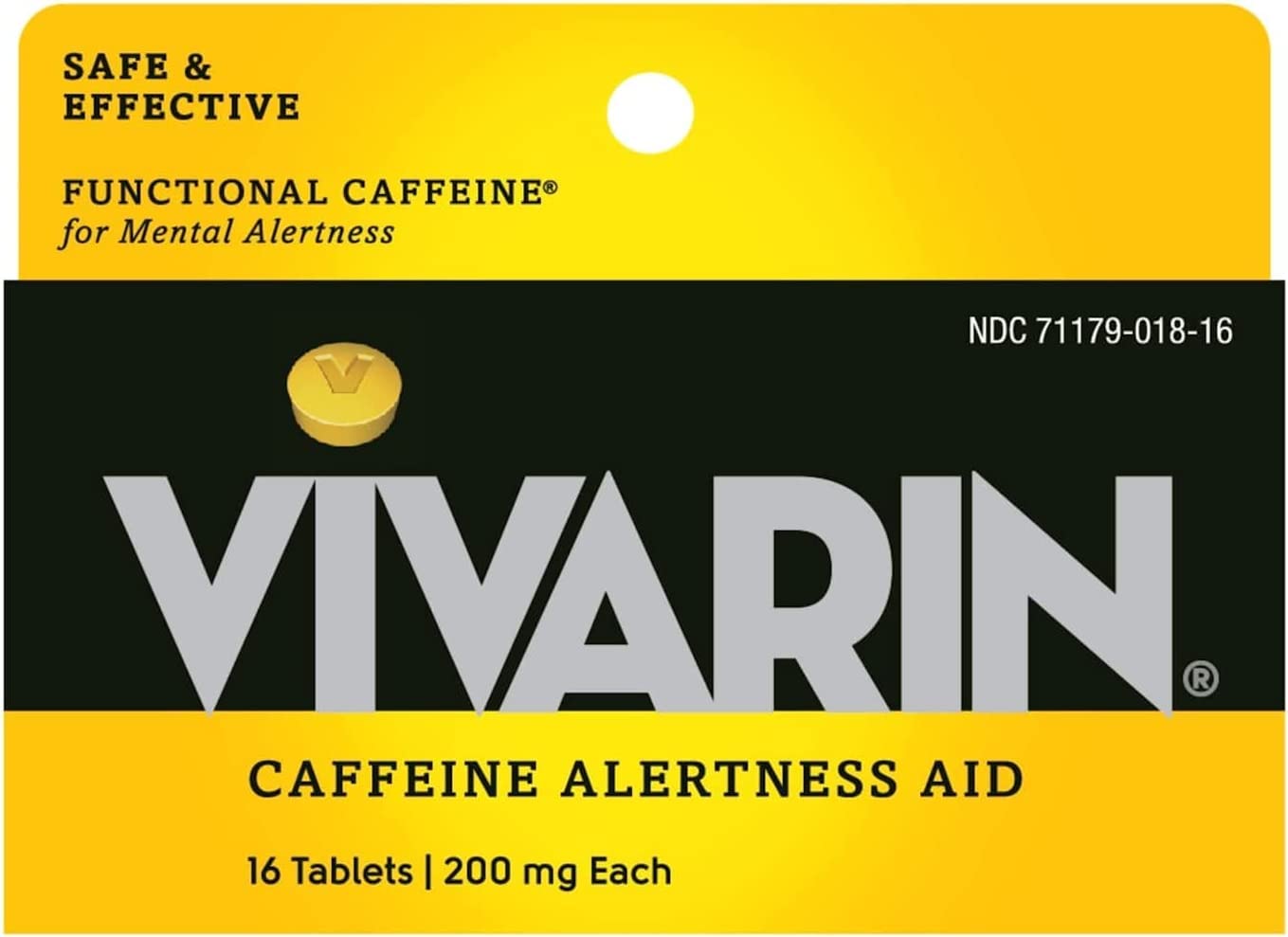 Vivarin packets front view for reliable daytime energy.