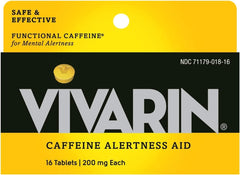 Vivarin packets front view for reliable daytime energy.