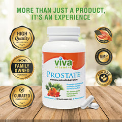 Viva Vitamins Prostate Health capsule close-up.